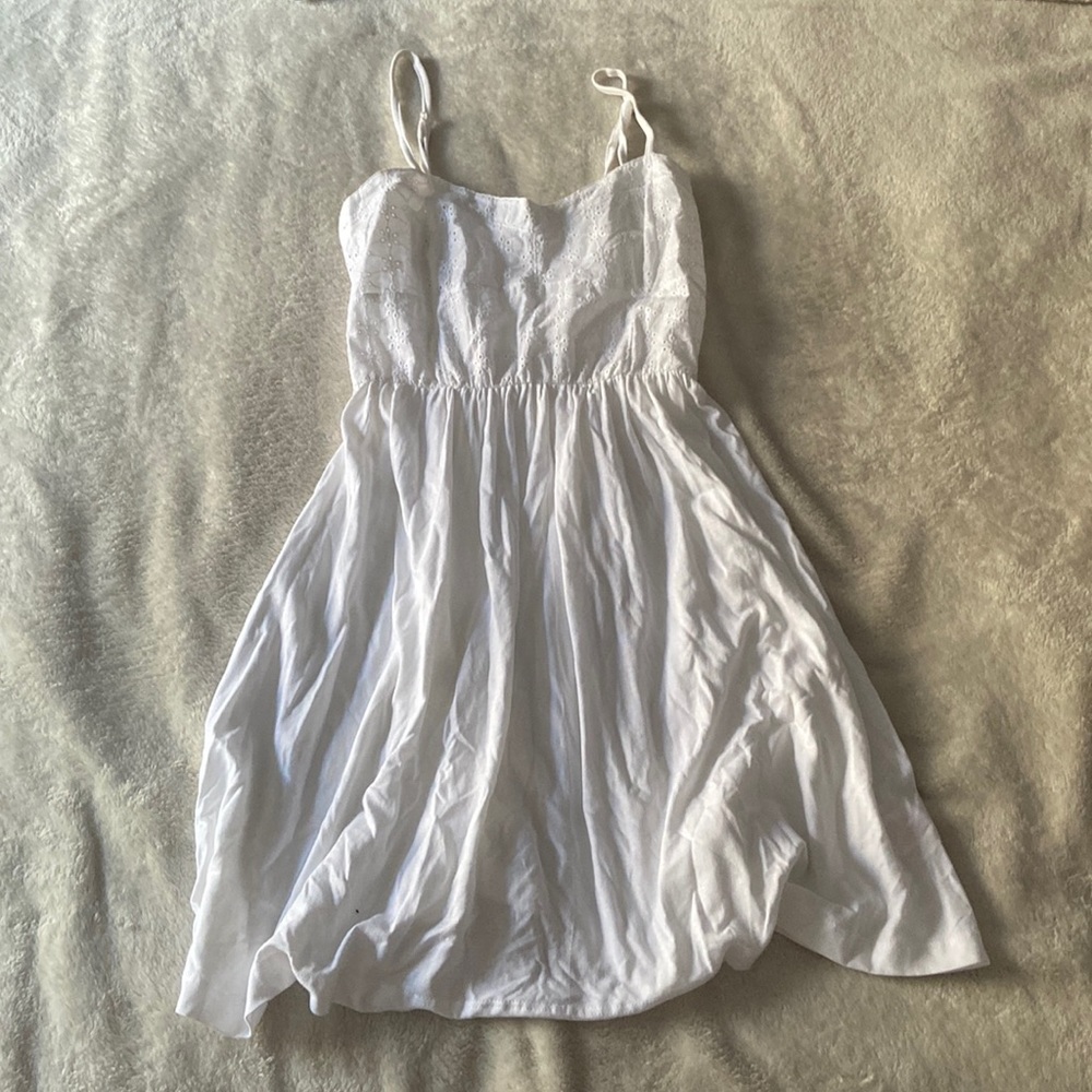 White flowy dress